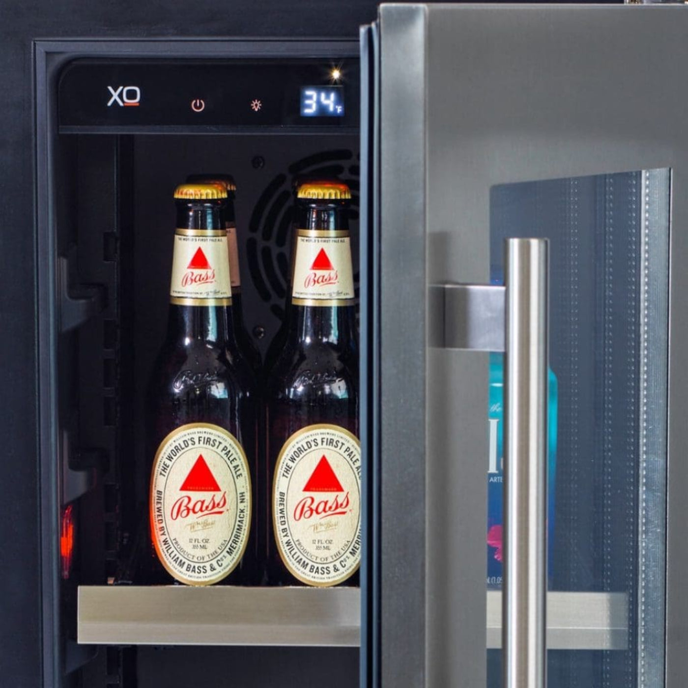 XO APPLIANCE XOU15BCSFL 15" Beverage Center, Solid in Stainless Steel, Left Hinge in Stainless Steel - XOU15BCSFL