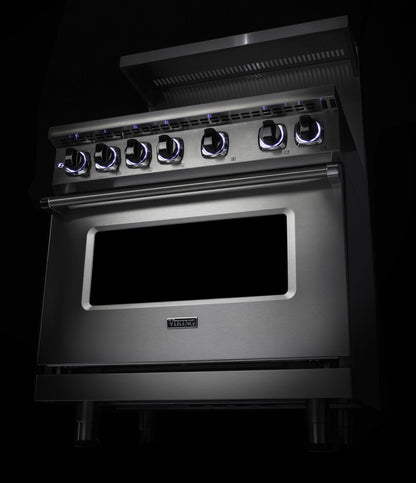 VIKING 36" Dual Fuel Range - VDR7362 Viking 7 Series Gray - VDR73626BMALP