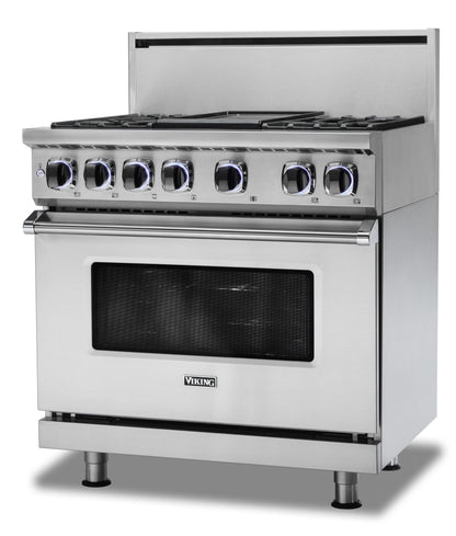 VIKING 36" Dual Fuel Range - VDR7362 Viking 7 Series Bronze - VDR73626BANLP