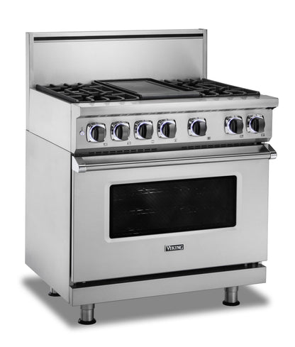 VIKING 36" Dual Fuel Range - VDR7362 Viking 7 Series Gold - VDR73624GGHLP