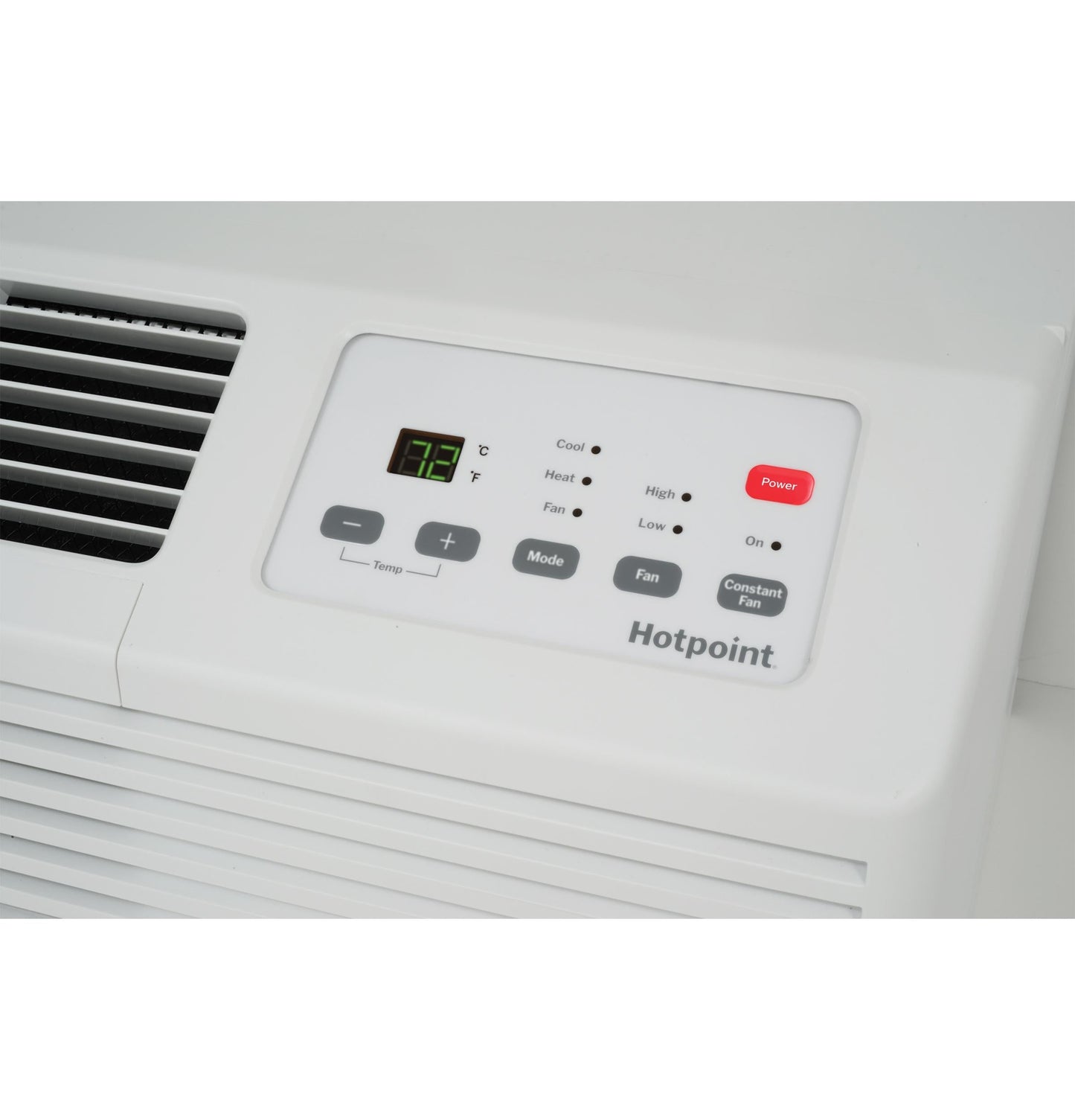 HOTPOINT Hotpoint PTAC Heat Pump Unit with Electric Heat Backup 12,000 BTU, 265V, 20amp White - AHHS12E3XXA