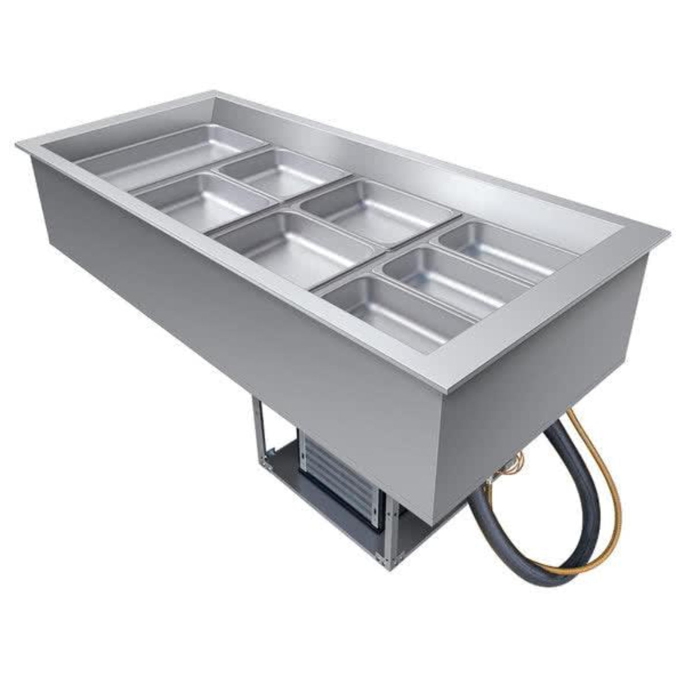 Hatco  58" 4-Pan Refrigerated Drop-In Cold Well - 120V, 1 Phase - CWB-4