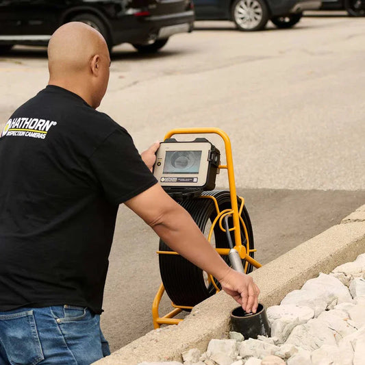 Hathorn H2 Sewer Camera 200FT .400 Push Rod 1.23 Self Leveling Camera - H2-2123-SL