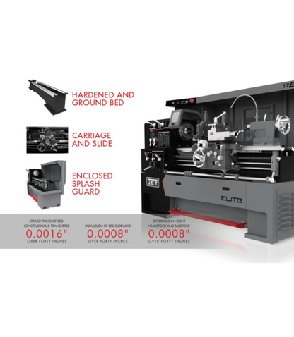JET Elite E-1440VS, Elite 14x40 EVS Lathe - JT9-892030