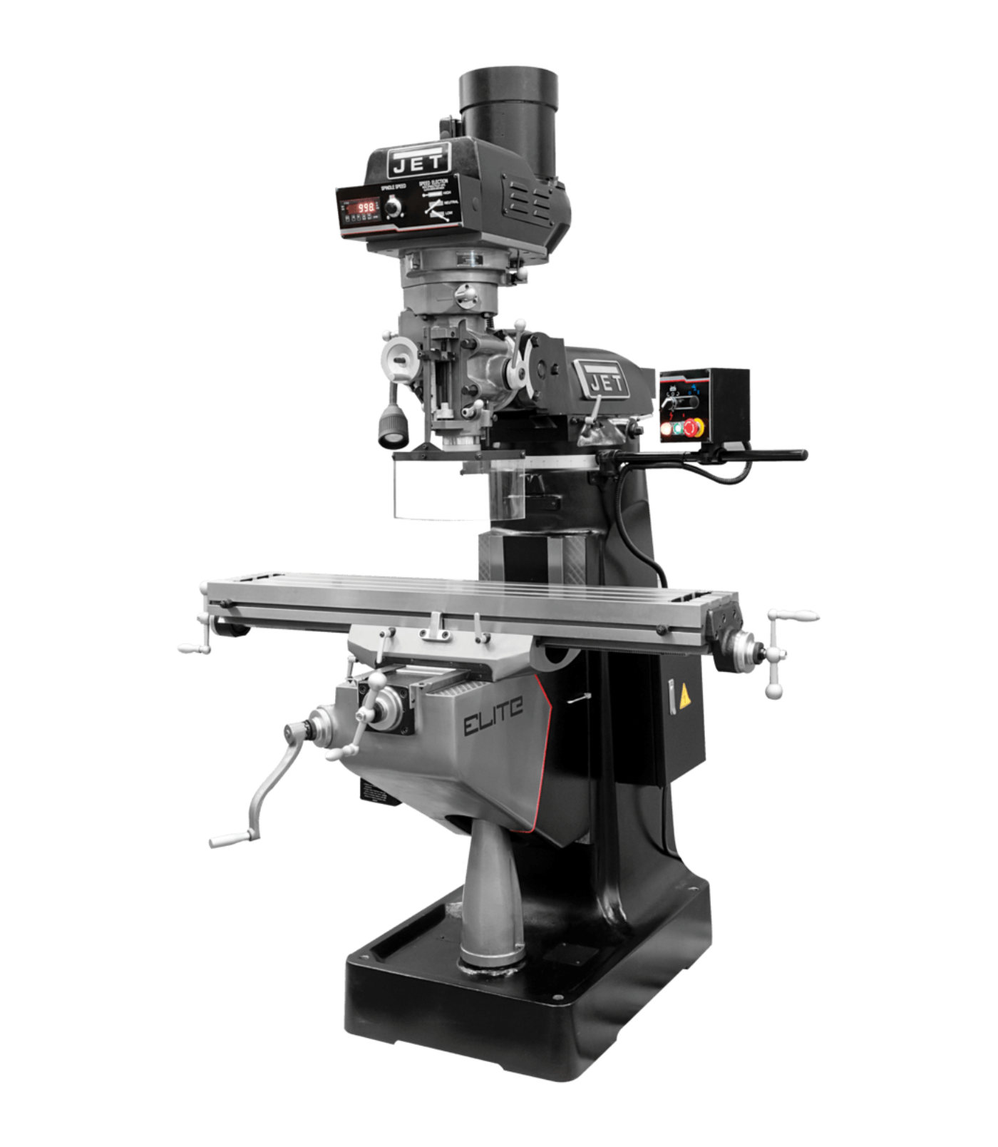 JET Elite EVS-949 Mill with 3-Axis Newall DP700 (Quill) DRO and X-Axis JET Powerfeed - JT9-894359