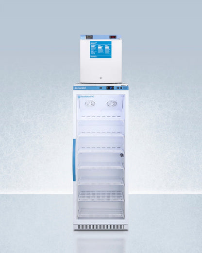 Accucold - 24" Wide All-refrigerator/all-freezer Combination - ARG12PV-FS24LSTACKMED2