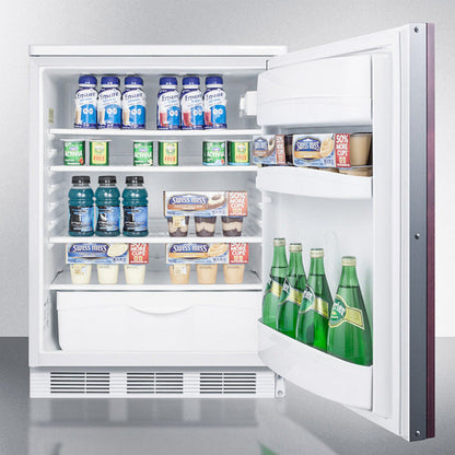 Summit - 24" Wide Built-In All-Refrigerator -  FF6LWBI7IF