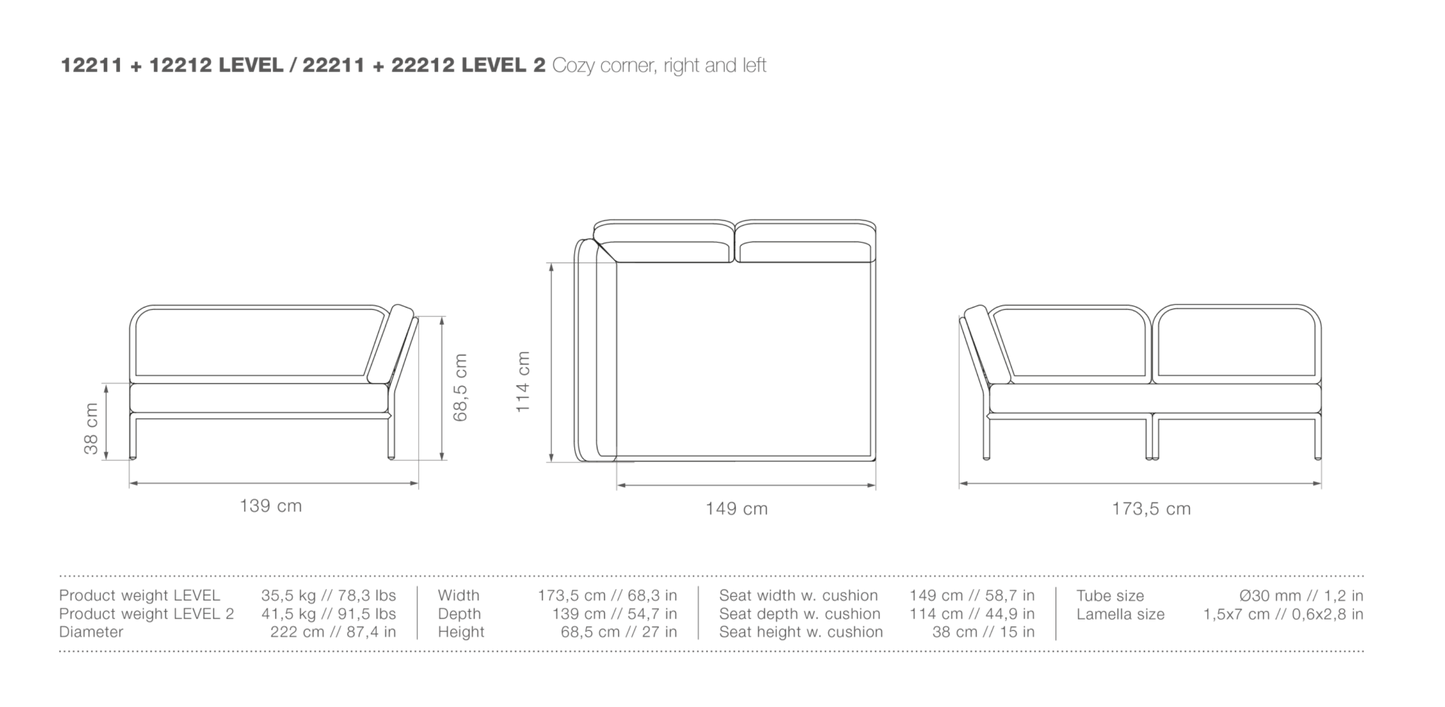 HOUE LEVEL Outdoor Cozy Corner