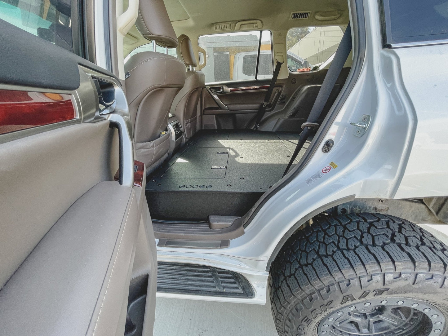 GOOSE GEAR Lexus GX460 2010-2023 - Second Row Seat Delete Plate System - 3080-GGR-SH