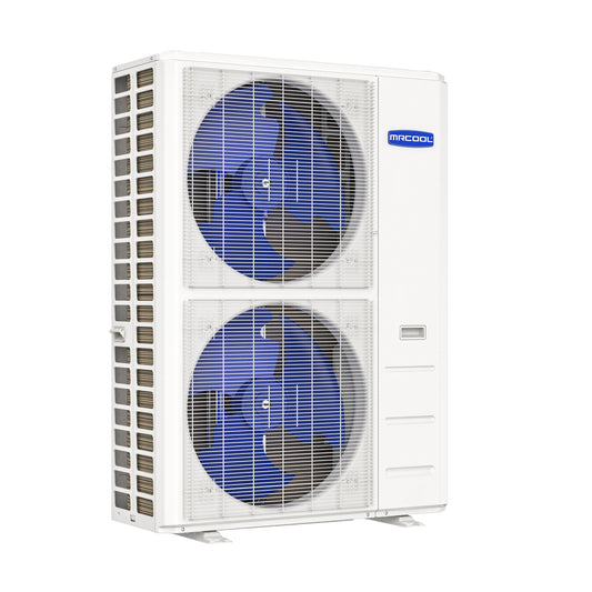 MRCOOL Hyper Heat 2nd Gen 60K BTU, 5 Ton, 16 SEER2 Heat Pump Condenser and Ducted Air Handler with 50 Ft. R-454B No-Vac Lineset  - CENTRAL-60-HP-230B50