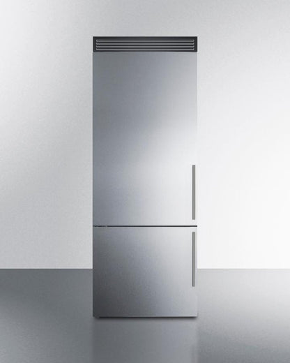 SUMMIT FFBF279SSXH72LHD 28" Wide Bottom Freezer Refrigerator - FFBF279SSXH72LHD