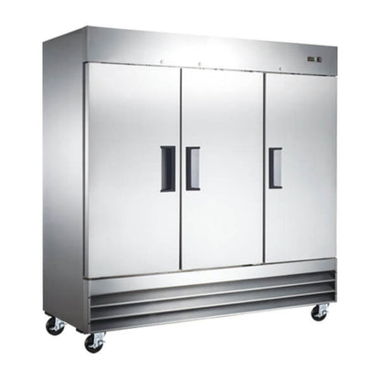 Omcan Solid Door Reach-In Refrigerator - 72 Cu Ft - Omcan-50028