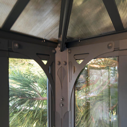 Palram - Canopia | Ledro Enclosed Gazebo - Gray - HG9190
