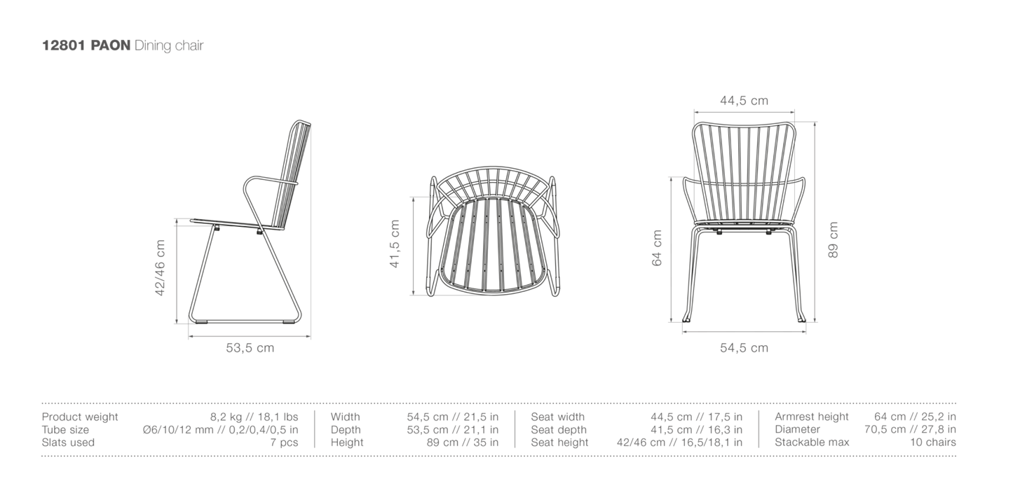 HOUE PAON Outdoor Dining Chair