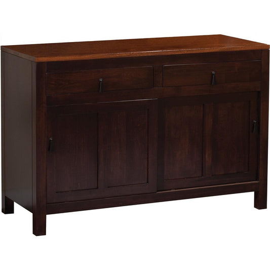 QW Amish Lillie Sliding Door Buffet - 747O-G19-32