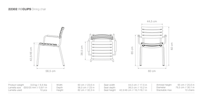 HOUE ReCLIPS Outdoor Dining Chair