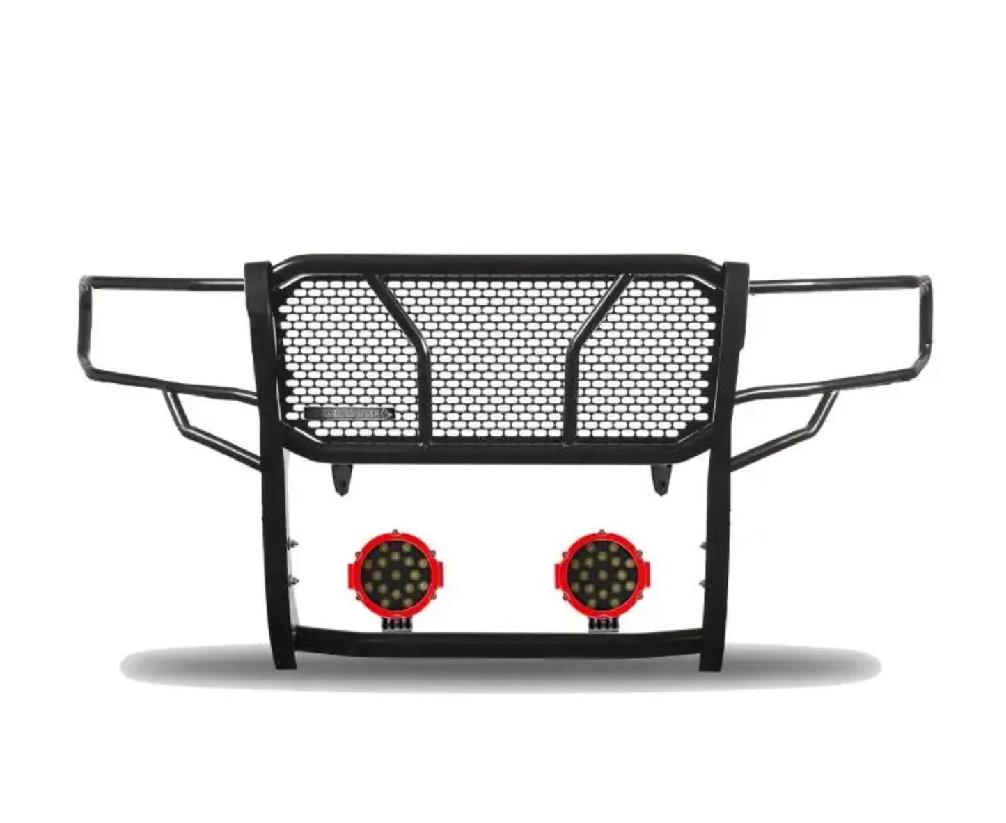 RU-DOSP07-B-PLR Black Horse Rugged Heavy Duty Grille Guard Kit - BLKRUDOSP07BP