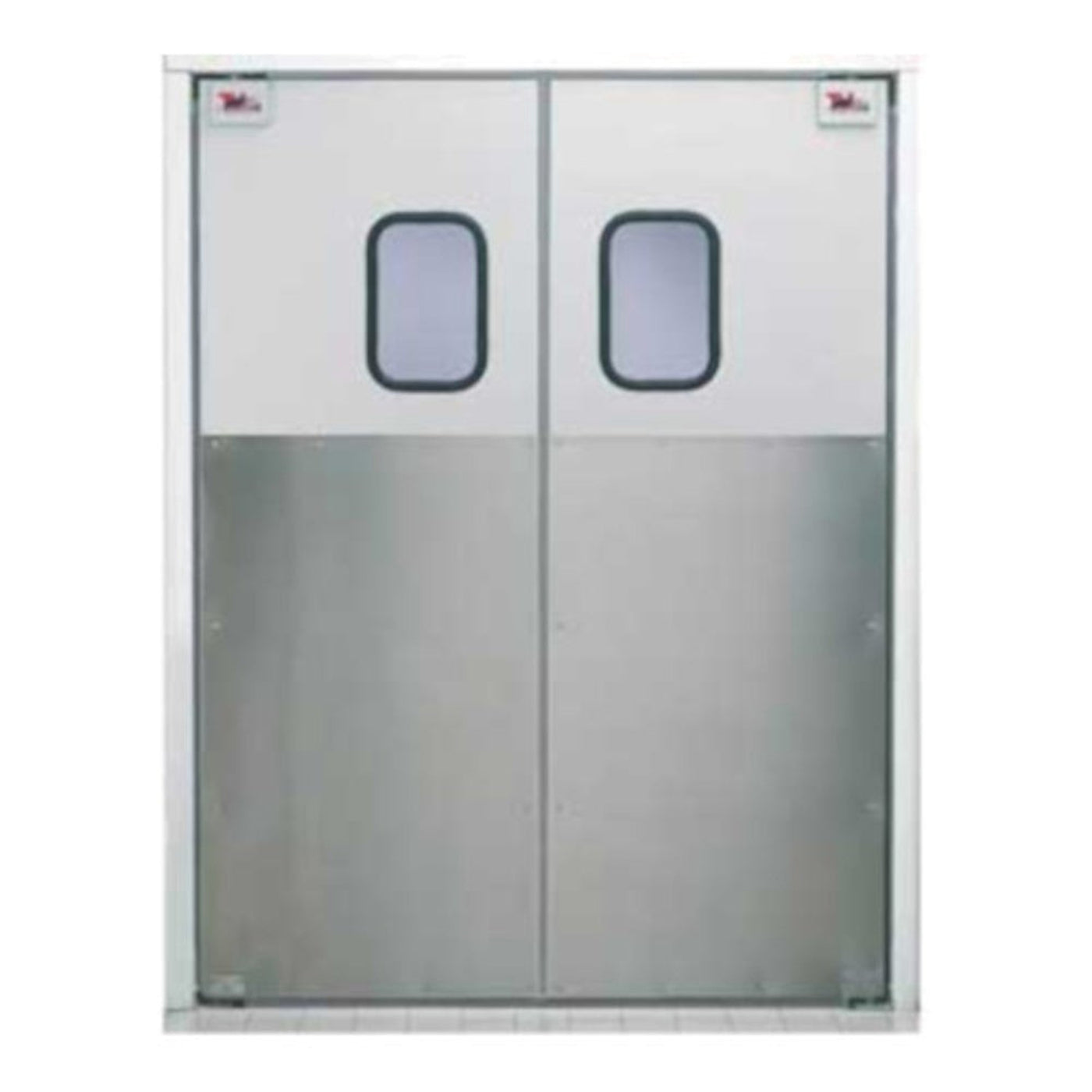 Curtron SPD-30-AL-DBL-7296 72" x 96" Service-Pro Series 30 Double Swing Door - CUSPD30ALDBL7296