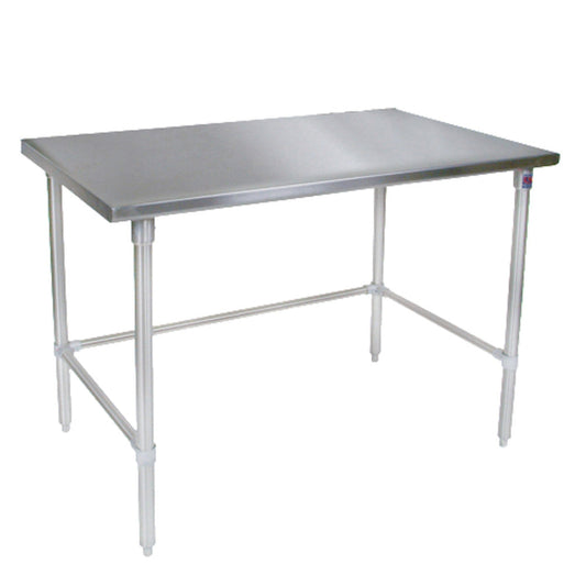 John Boos ST6-2460SBK Open Base 60"W x 24"D Stainless Steel Work Table - JBST62460SBK