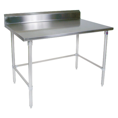 John Boos ST6R5-3060SBK Open Base 60" W x 30" D Stainless Steel Work Table - JBST6R53060SBK