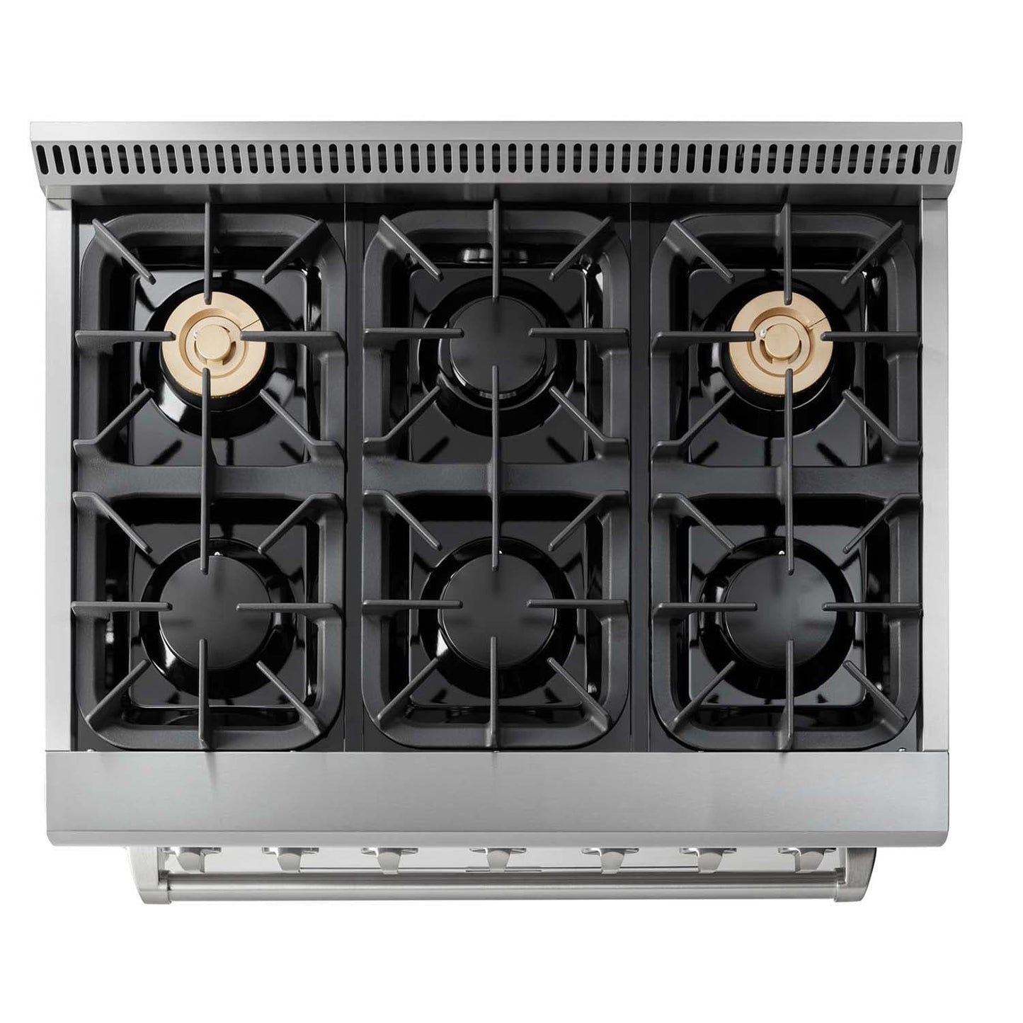Thor Kitchen Appliance Package - 36 in. Propane Gas Burner/Electric Oven Range, Range Hood, Dishwasher, Refrigerator, AP-HRD3606ULP-3