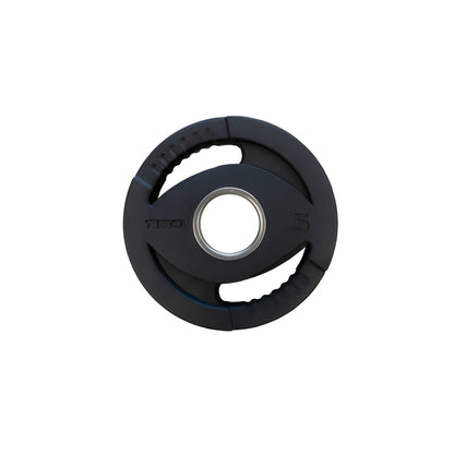 TKO 255 Lb. Rubber Olympic Weight Plate Set with Weight Storage Tree 6210 - 803OR