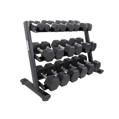 TKO Strength 3-Tier Rail Dumbbell Rack - 6230-B