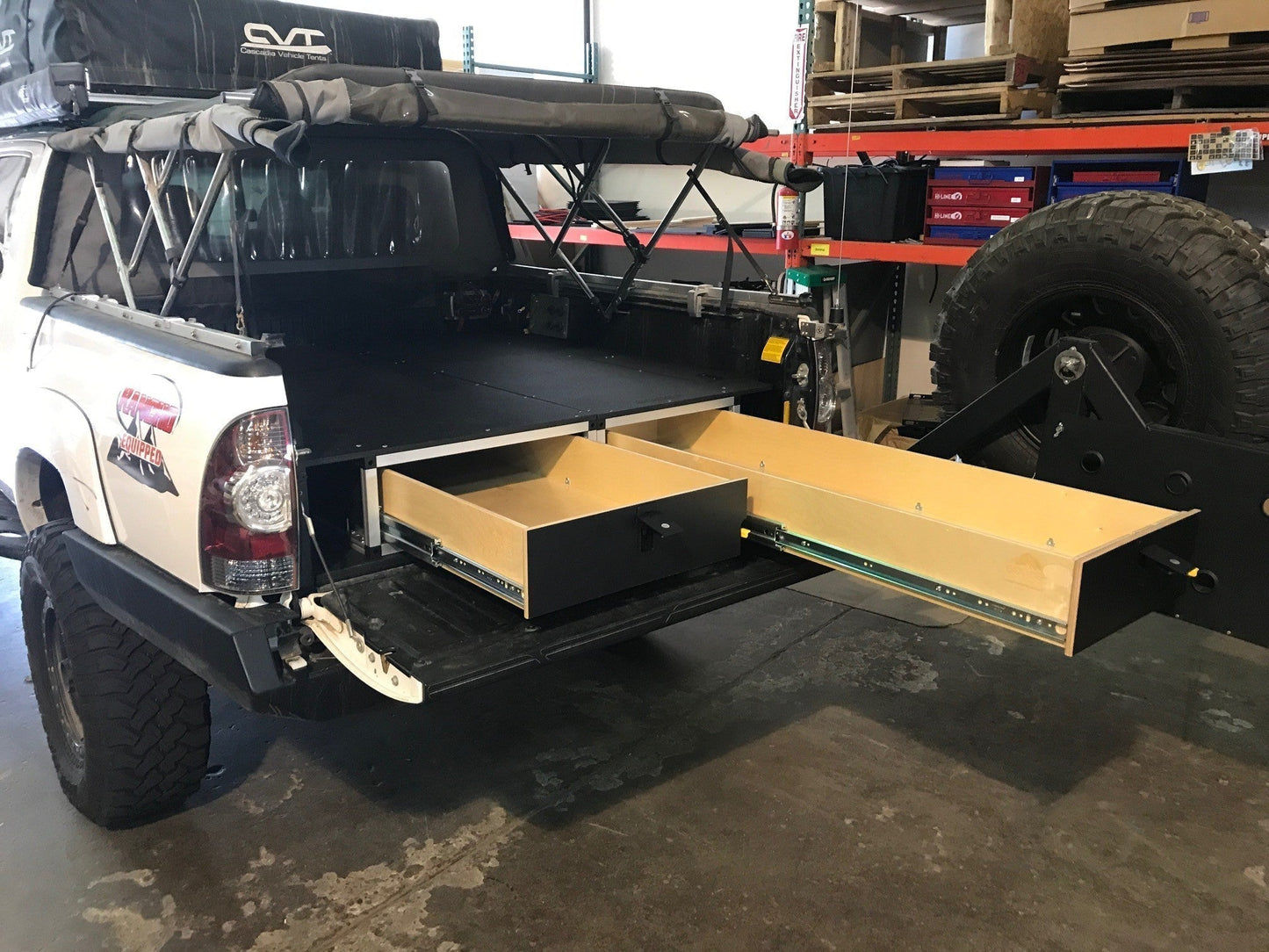GOOSE GEAR Toyota Tacoma 2005-2023 2nd and 3rd Gen. - Truck Bed Single Drawer Module - 2502-GGR-SH